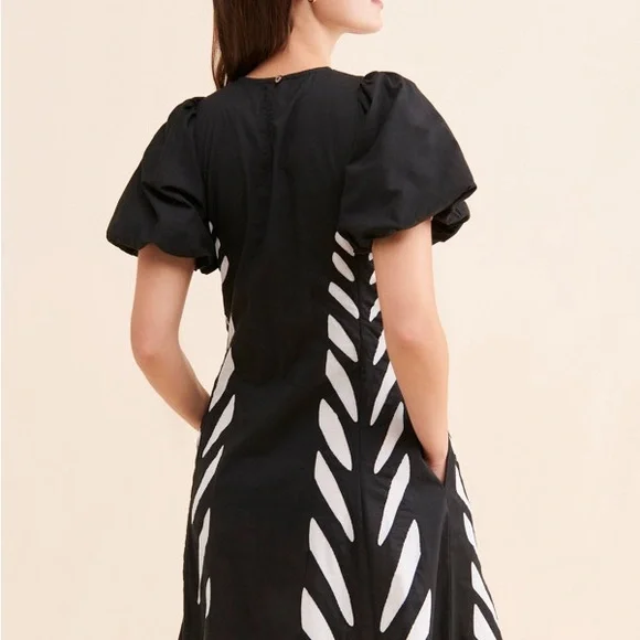 Banjanan Gracia Black and White Mini Dress - Picture 3 of 6